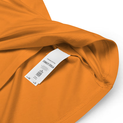 The orange unisex organic cotton t-shirt