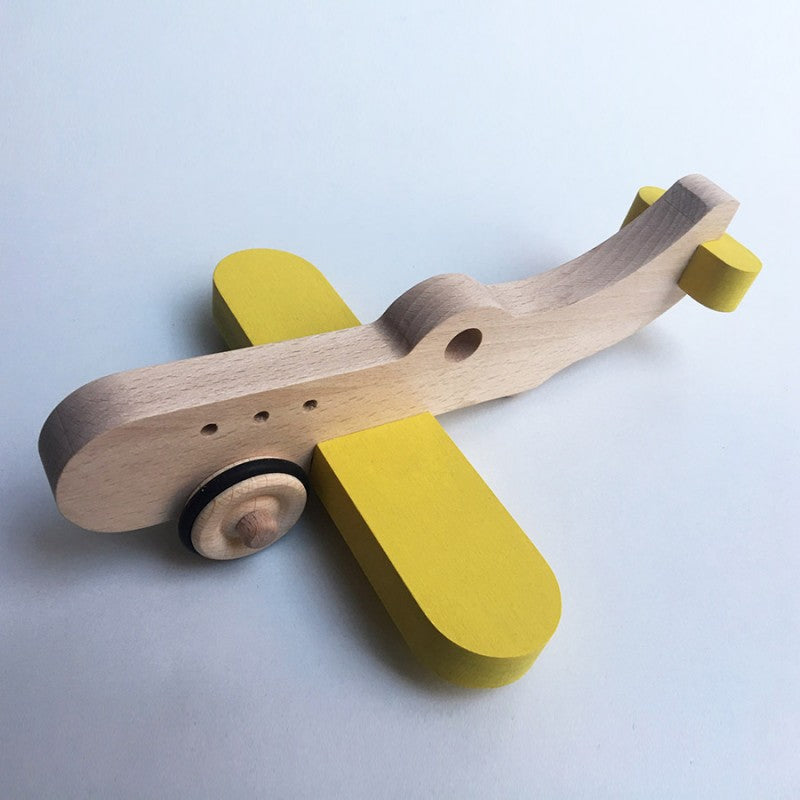 Amelia the wooden plane with wheels
