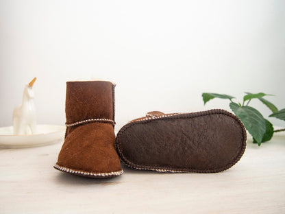 Baby Brown Sheepskin Boots